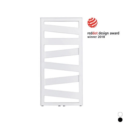 Termoarredo Zehnder Ribbon nero opaco 102x60 cm