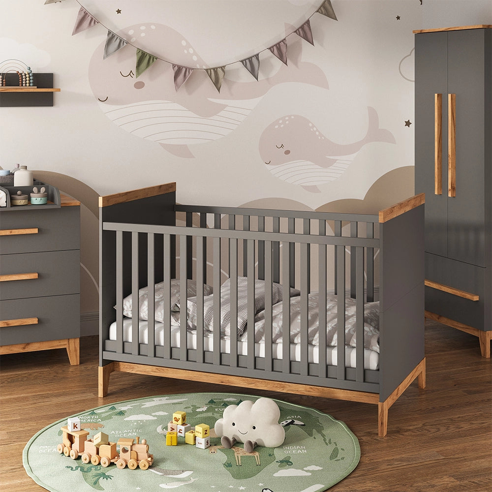 Vitalispa Set per cameretta Grigio/quercia Set di 4
