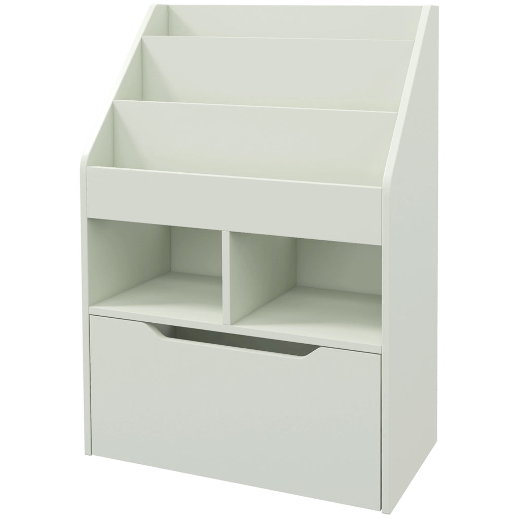 Libreria per Bambini con Ripiani e Cassetto ¨C Minimal ¨C Verde 60x30x90