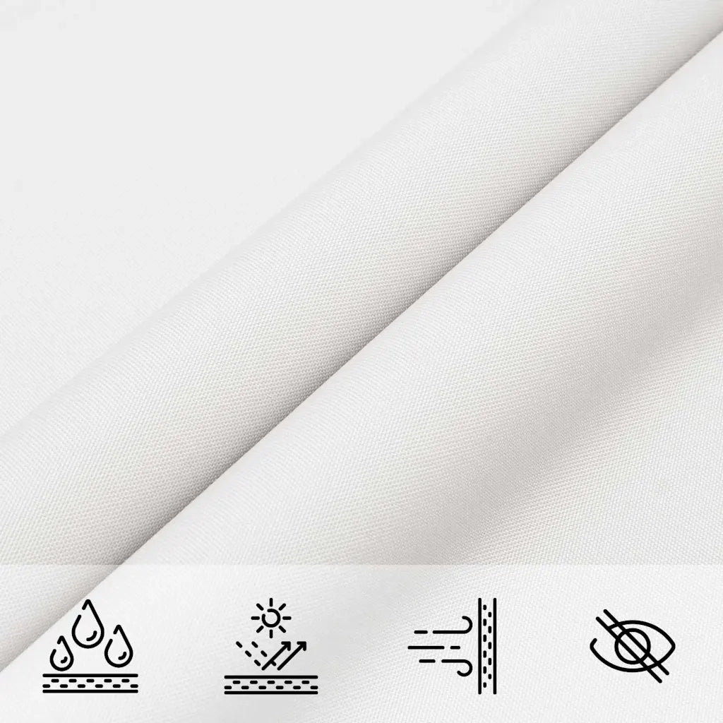 Parasole a vela | Telo Ombra | Vela da ombra in Tela Oxford Quadrata 6x6 m Bianco