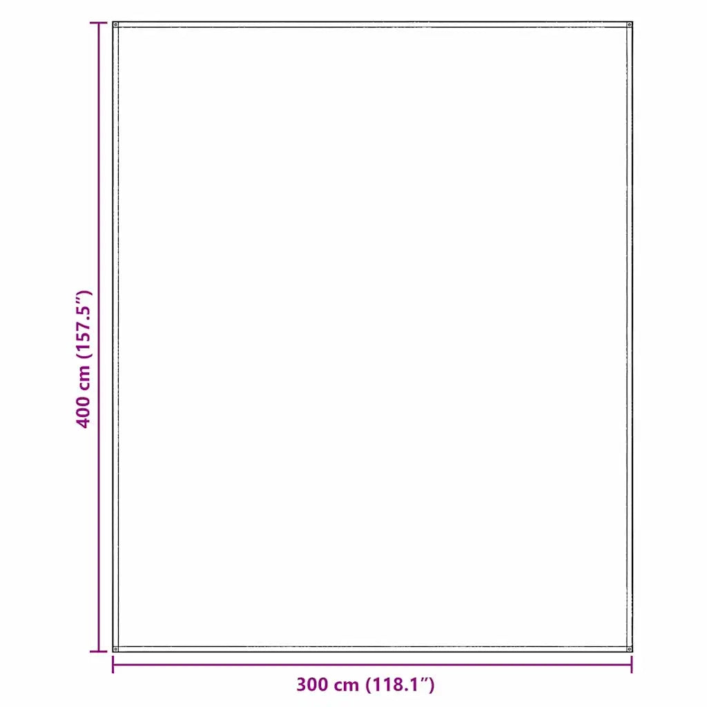 Tappeto da Tenda Blu e Grigio 400 × 300 cm Polietilene 42000177