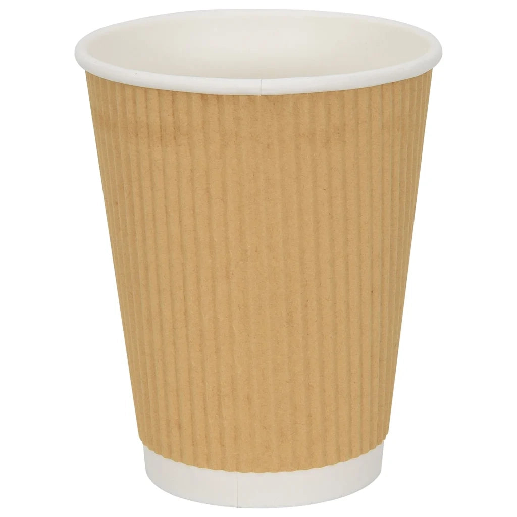 Bicchieri da Caffè in Carta 500 pz 12oz 300ml Marrone 4102800