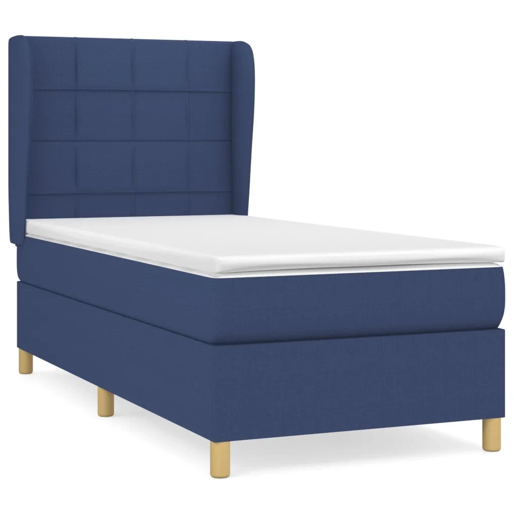 Giroletto a Molle con Materasso Blu 90x190 cm in Tessuto 3128491