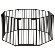 Box con 8 pannelli per bambini, Centro attivit¨¤ sicuro e facile da trasportare, Nero-Cancelletti di sicurezza