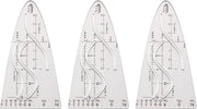 Parabole per stencil - multifunzionale - 3 pezzi - flessibili - plastica