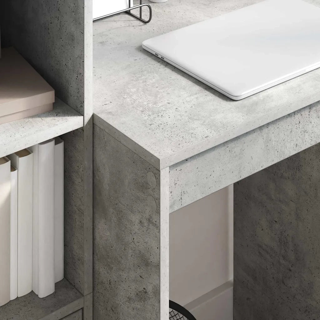 Scrivania | Tavolo da Ufficio Grigio cemento 60 x 50 x 76 cm