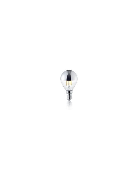 Lampadina LED globo cromata E14 4W 420lm luce calda Trio