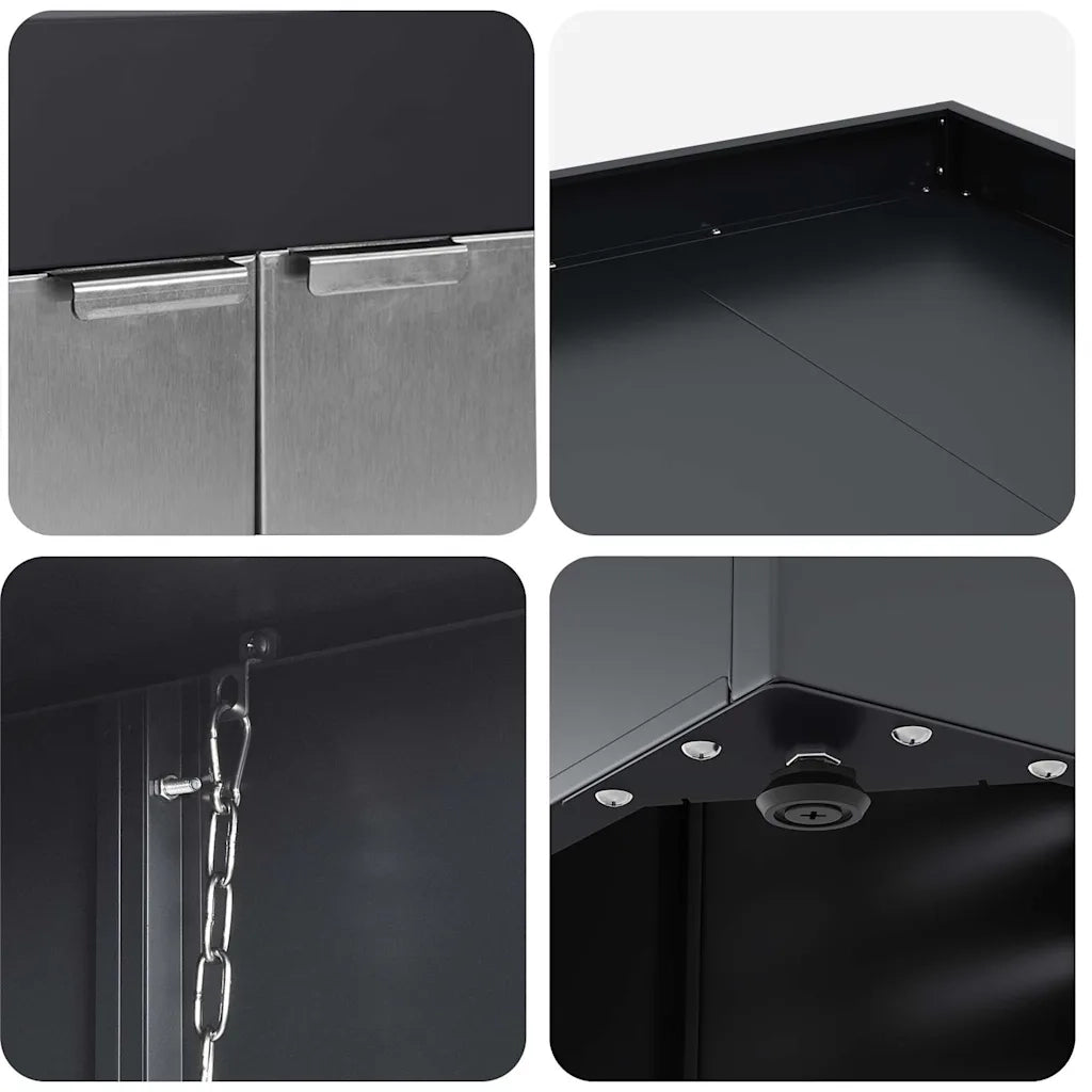Contenitore per Rifiuti per 3 Bidoni 340 x 77.5 x 115.5 cm 3394787