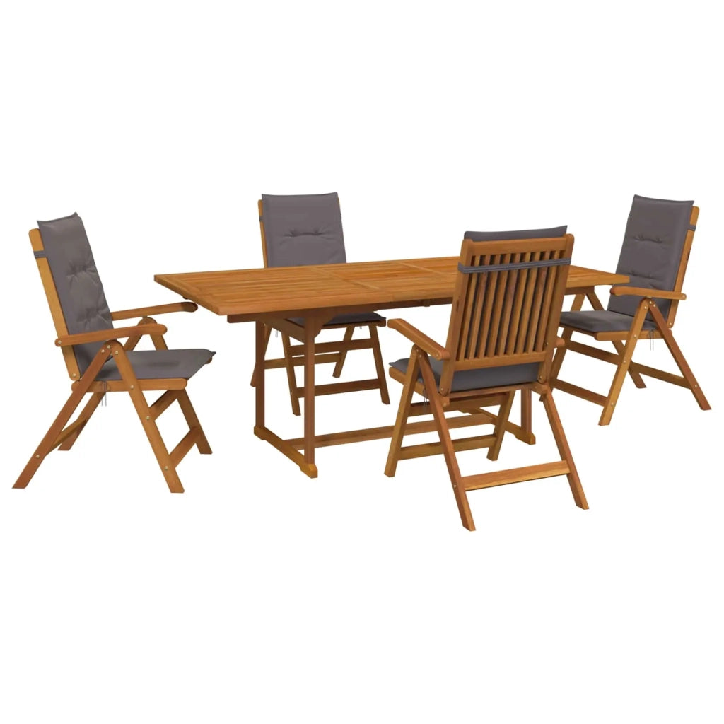 Set da pranzo da esterno con ombrellone 6 pz Antracite 3438532