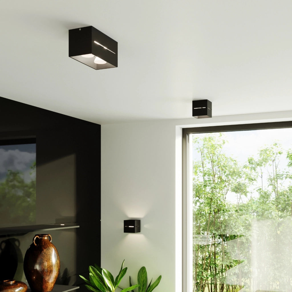 Lampada a soffitto LOBO nero