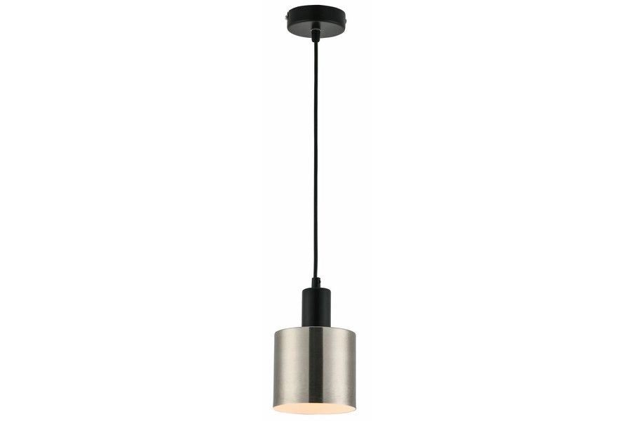 Lampada sospensione Nulla cilindro nero metallo E27 40W