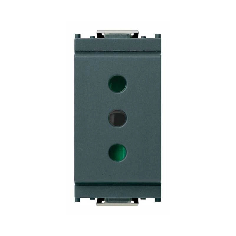 16201 Presa Grigio 2P+T 10A Tipo P11 Idea