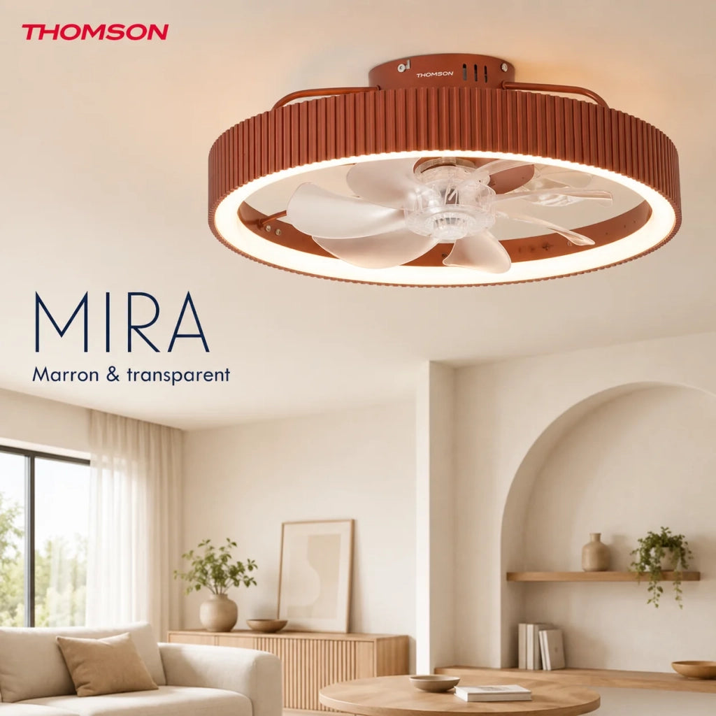 Ventilatore da soffitto con luce e telecomando incluso THOMSON MIRA
