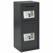 Cassetta di sicurezza digitale Grigio scuro 35 x 31 x 80 cm