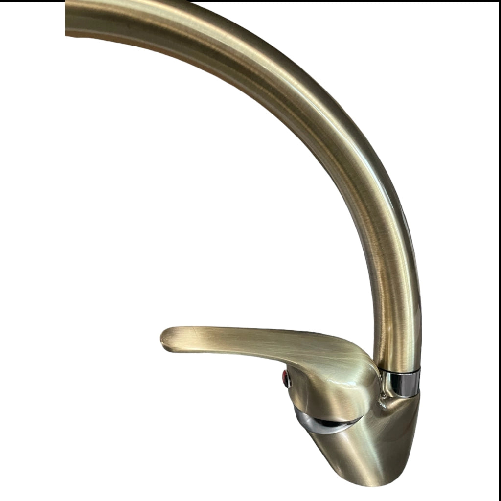 Miscelatore cucina colore BRONZATO vecchio ottone