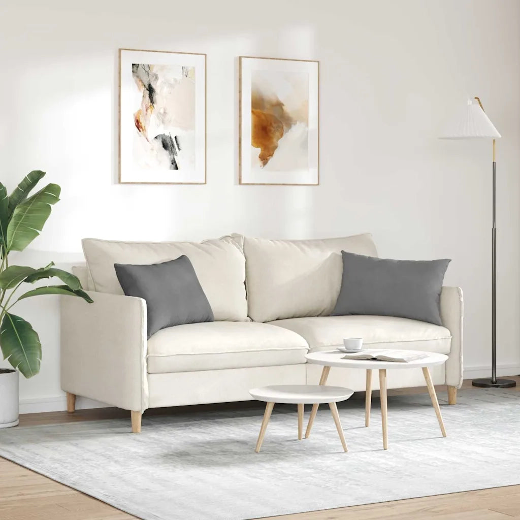 Cuscini da Divano 2 pcs Grigio scuro 60 x 40 cm Tessuto 42013684