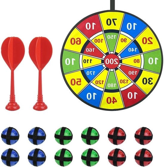 Tavolo da Darts Ripiegabile per Esterni e Interni, Giochi Interattivi, Feste - 200 Dardi, 72 cm