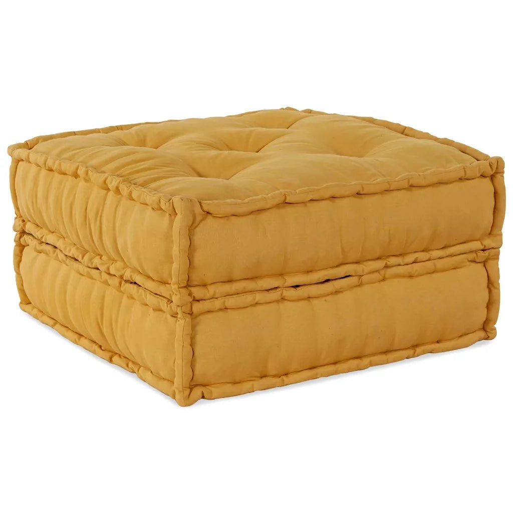 Unità di Divano Modulare 2 pcs Giallo 140 x 70 x 36 cm Tessuto 3315085