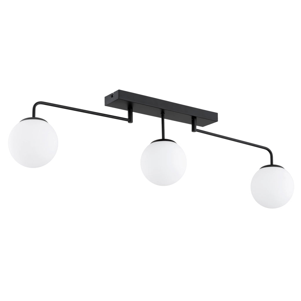 Plafoniera lineare minimal bianco/nero 3xE14 SNEG Alfa