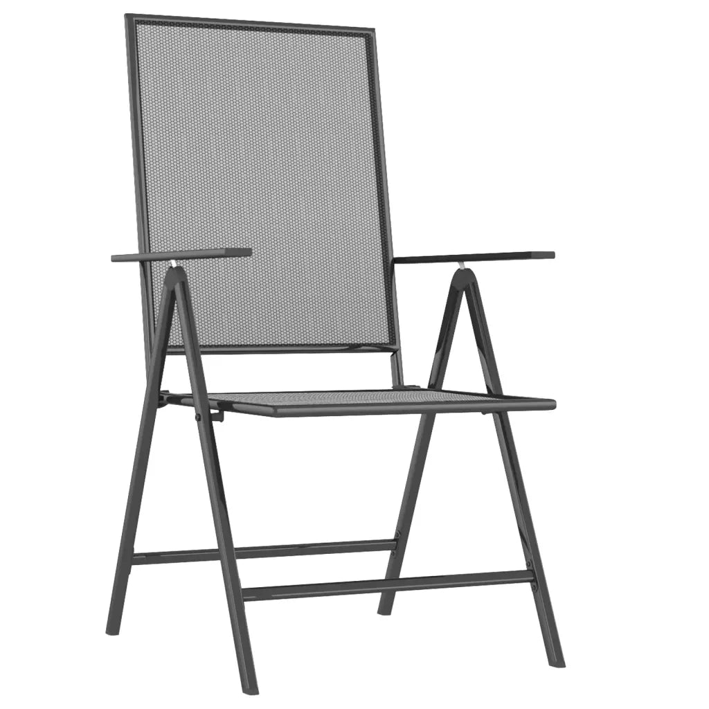 Set da Pranzo da Giardino 7 pz in Acciaio Antracite 3187981