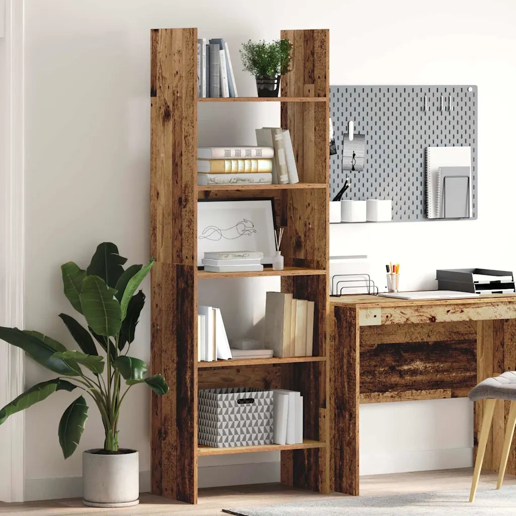 Armadio per Libri Legno vecchio 60 x 35 x 180 cm 875021