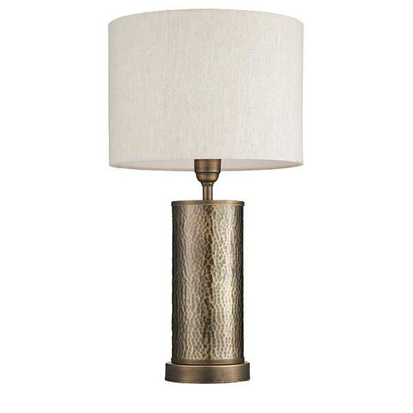 Lampada da tavolo ArtDéco Indara bronzo E27/60W Endon