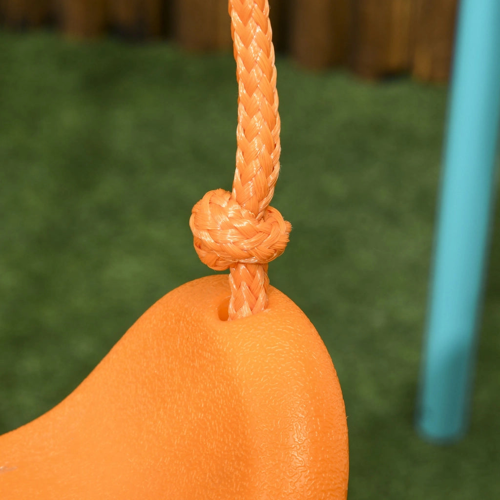 Altalena Giardino Bambini 3-8 Anni ¨C Xylo ¨C Acciaio PE Seggiolino 163x145x181cm