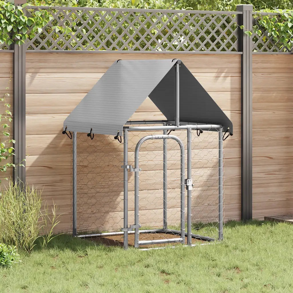 Gabbia per Cani da Esterno con Tetto 100x100x150 cm 171495