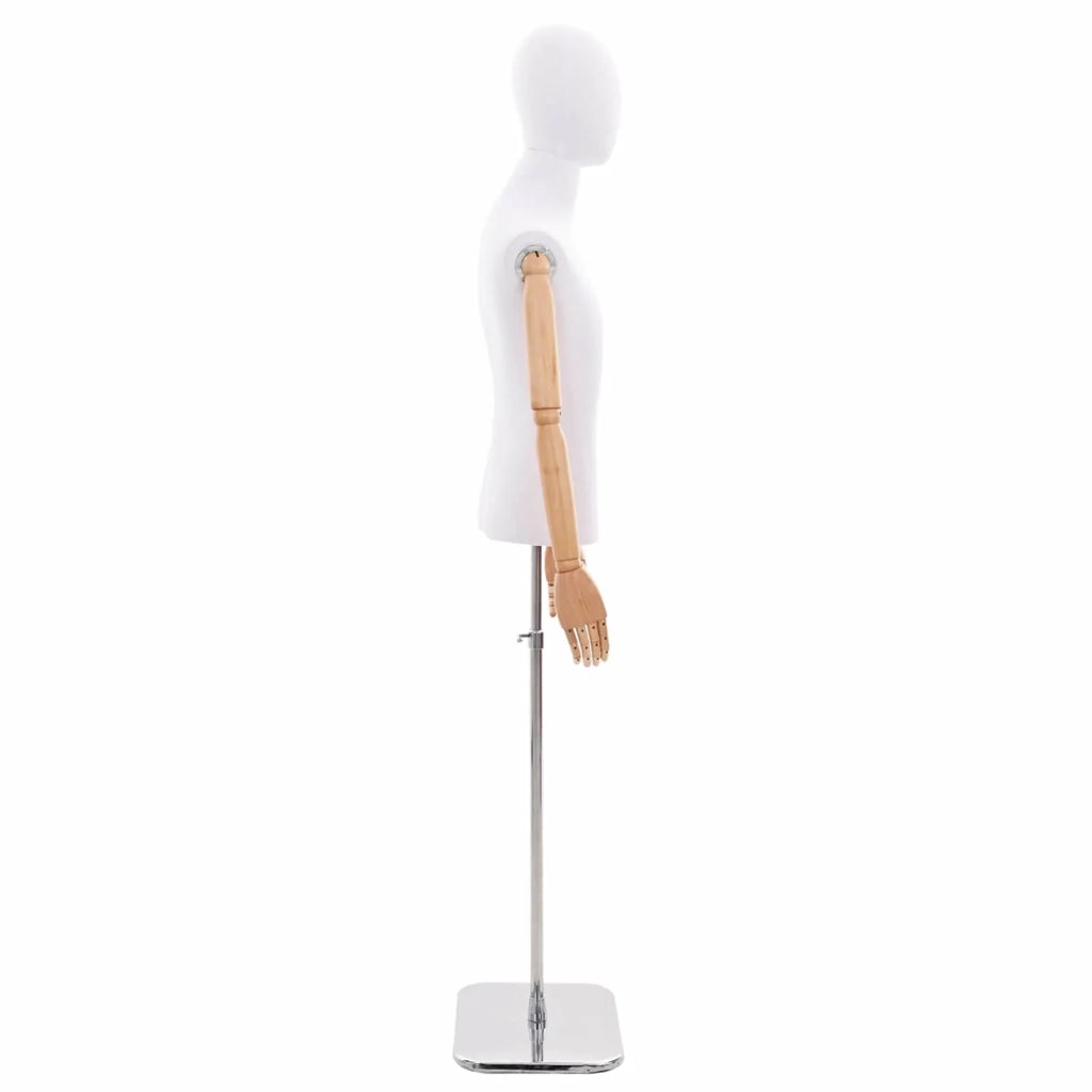 Manichino Regolabile 170-218 cm con Base Maschio PP Bianco 42041703