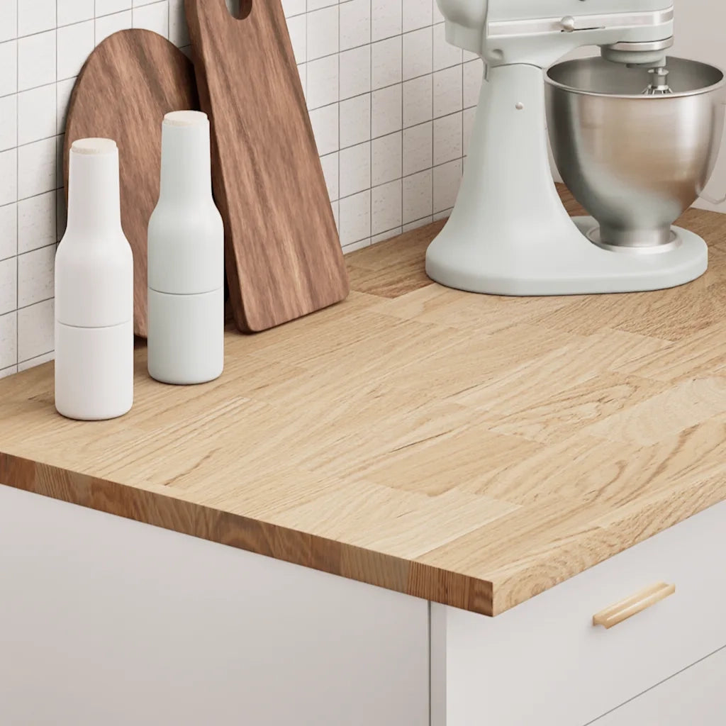 Piano di Lavoro Cucina-Top Cucina 100x63,5x2,7 cm Legno Massello Rovere