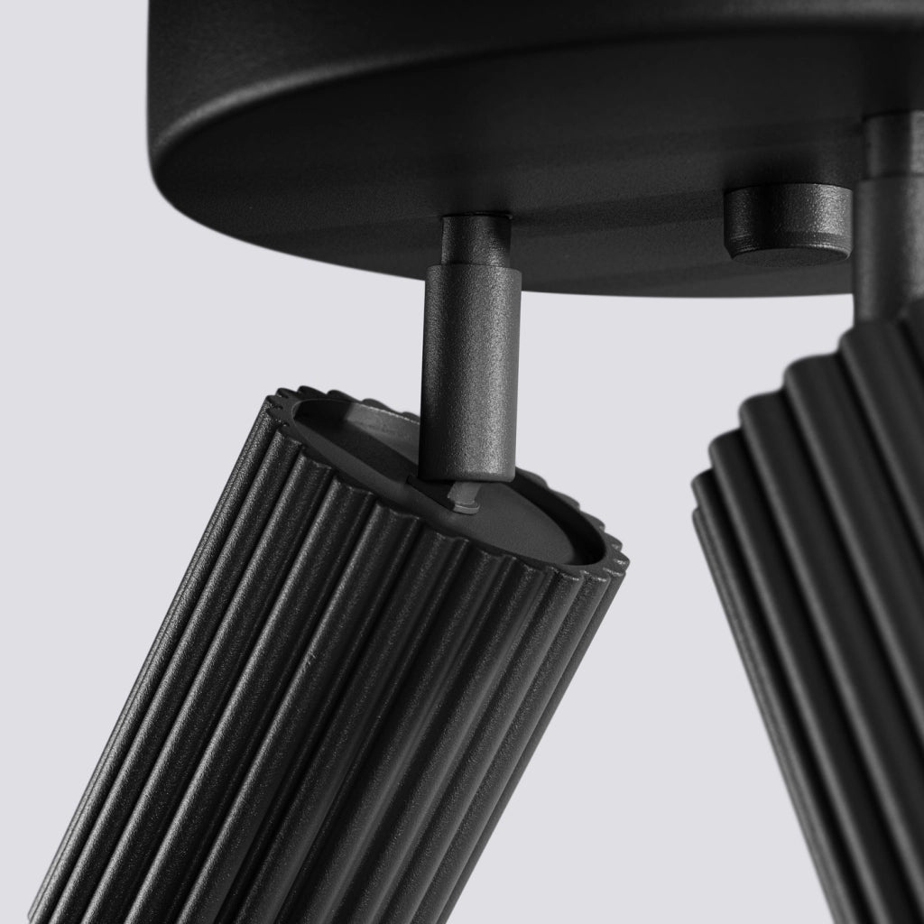 Lampada da soffitto KARBON 3P nero