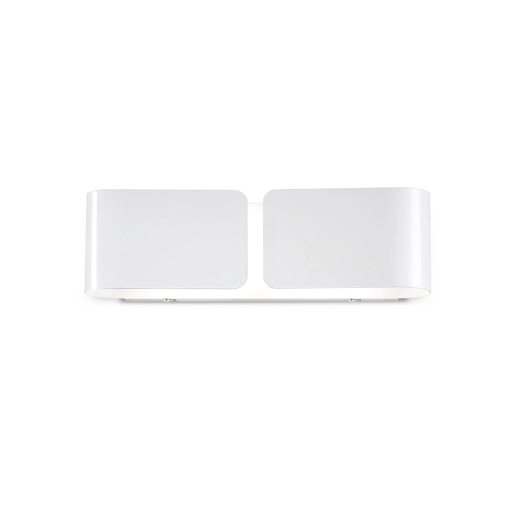 Applique Contemporanea Clip Metallo Bianco 2 Luci E27