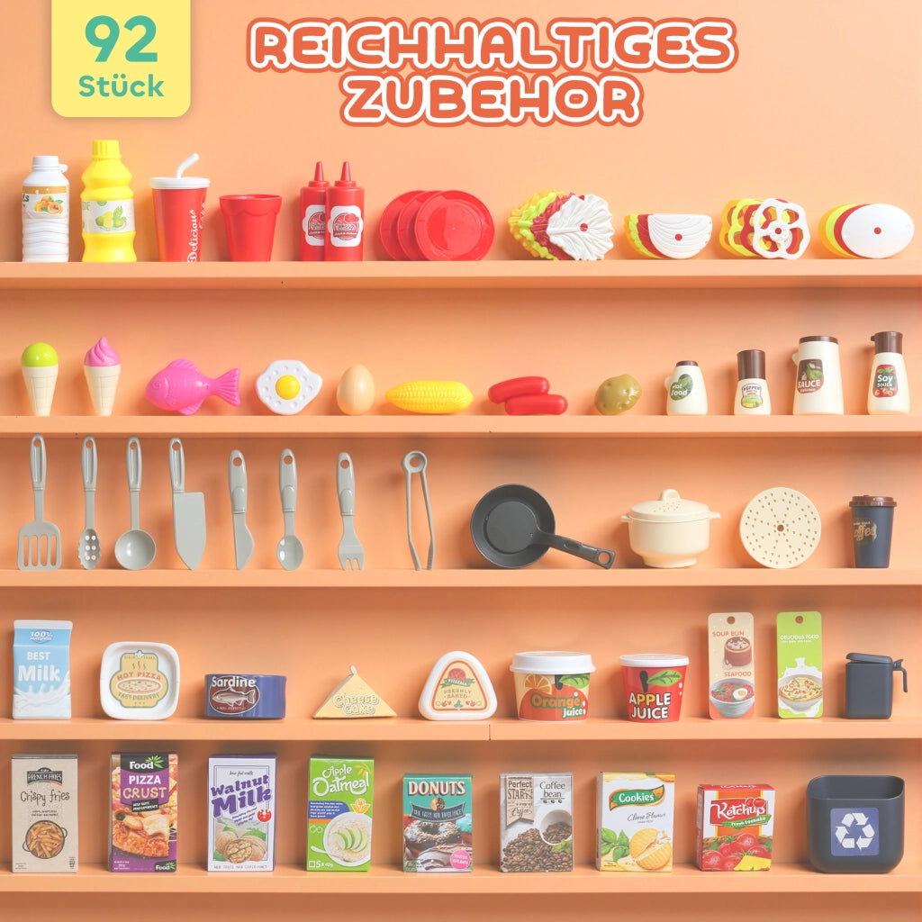 Set Cucina Bambini 92 Pezzi ¨C zephmum ¨C Verde Plastica