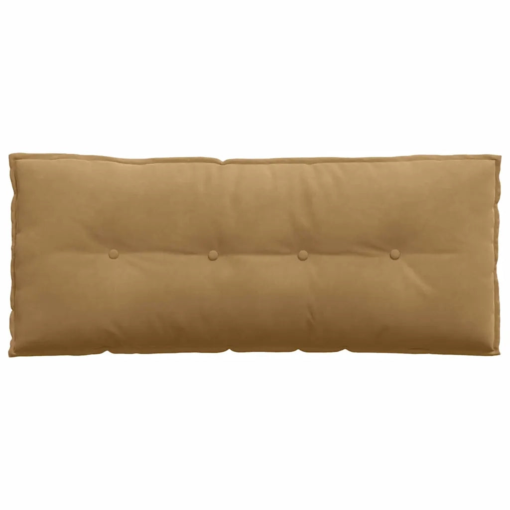 Cuscino per Schiena Marrone 120 x 50 cm Tessuto in Cords 42014812