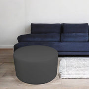 Pouf Anacapri, Poltrona multiuso, Poltroncina sacco, Pouf poggiapiedi, Made in Italy, 79x79 h42 cm, Grigio scuro