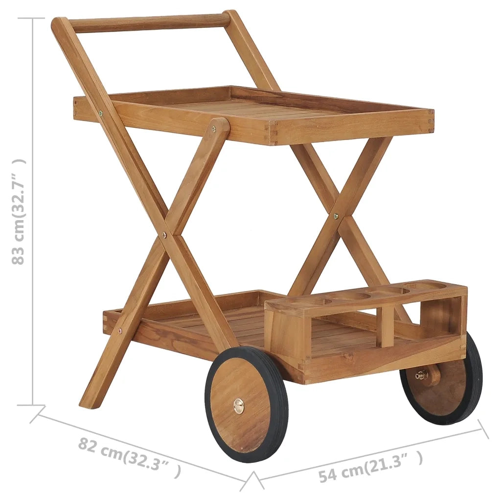 Carrello da TÃ¨ in Legno Massello di Teak cod mxl 55535