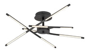 Plafoniera LED Rabalux Henli moderna nera 30W 76cm