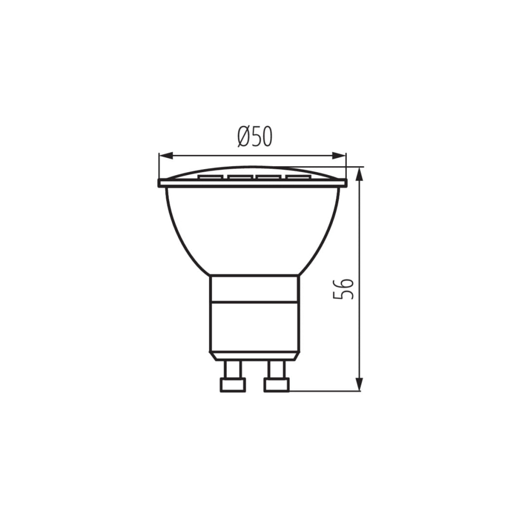 Lampadina LED GU10 4W 4000K 320lm 100° Miledo 31231