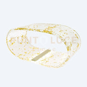 LAMPADA GRANDE FUTURE IN CRISTALLO ACRILICO TRASPARENTE E ORO LED 4200°K / 24 Volt - 12 W/Mt