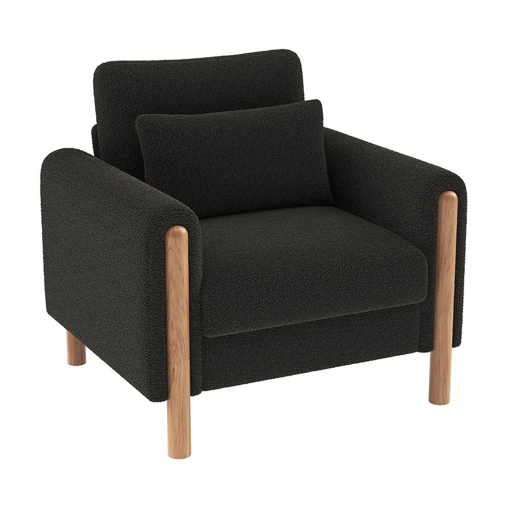 Poltrona moderna - Xylo - Con cuscino spesso, grigio