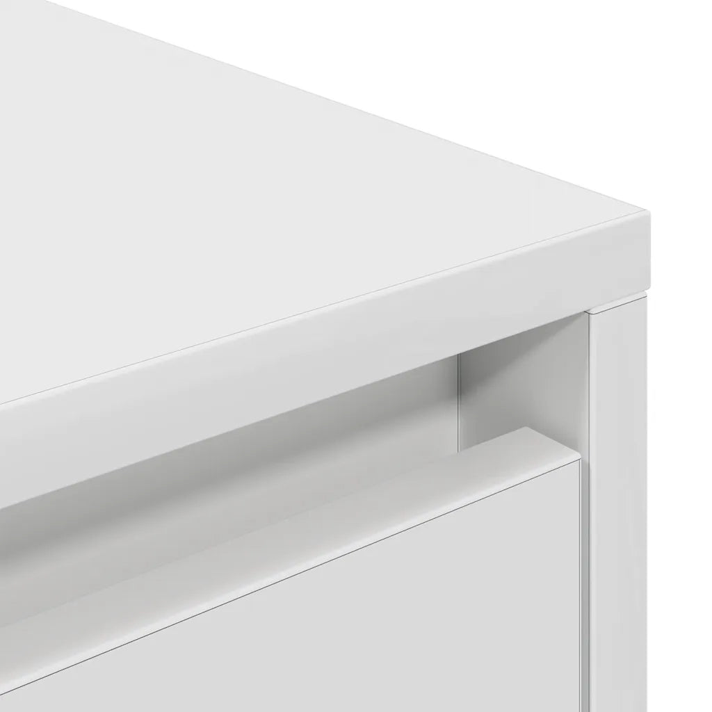 Mobile Porta TV con Luci LED Bianco 100x41x50 cm 861409