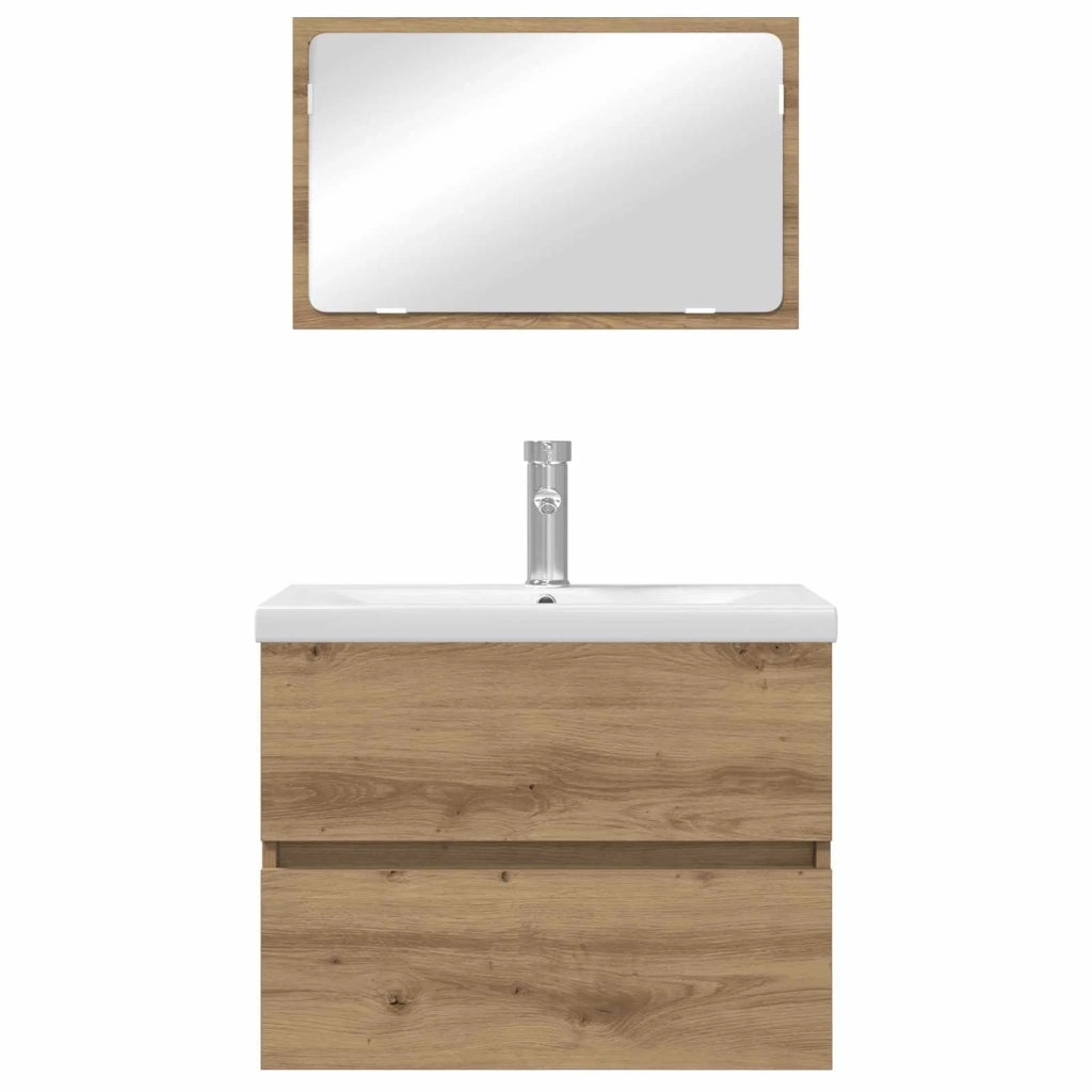 Set di mobili per il bagno 3 pcs Rovere artigianale 3393506