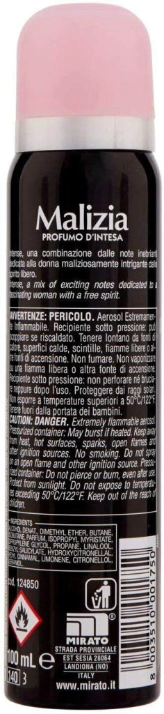 MALIZIA DEODORANTE SPRAY DONNA 100ML INTENSE