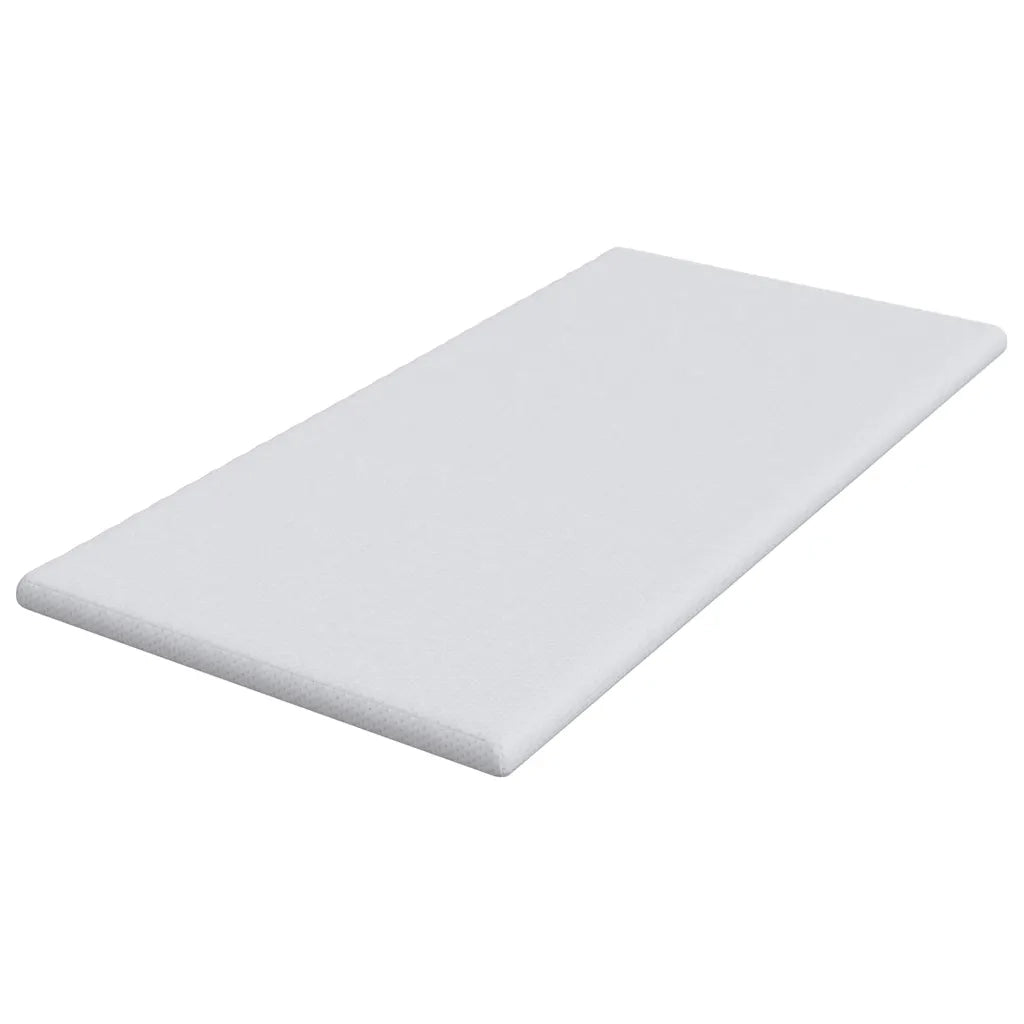 Topper per materasso Bianco 100 x 200 cm Tessuto Jacquard 4106180