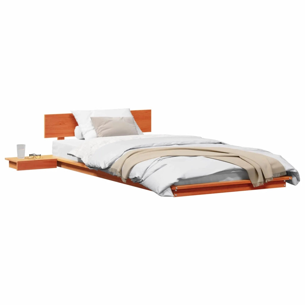 Struttura del letto-Giroletto Marrone 90 x 190 cm legno 975740