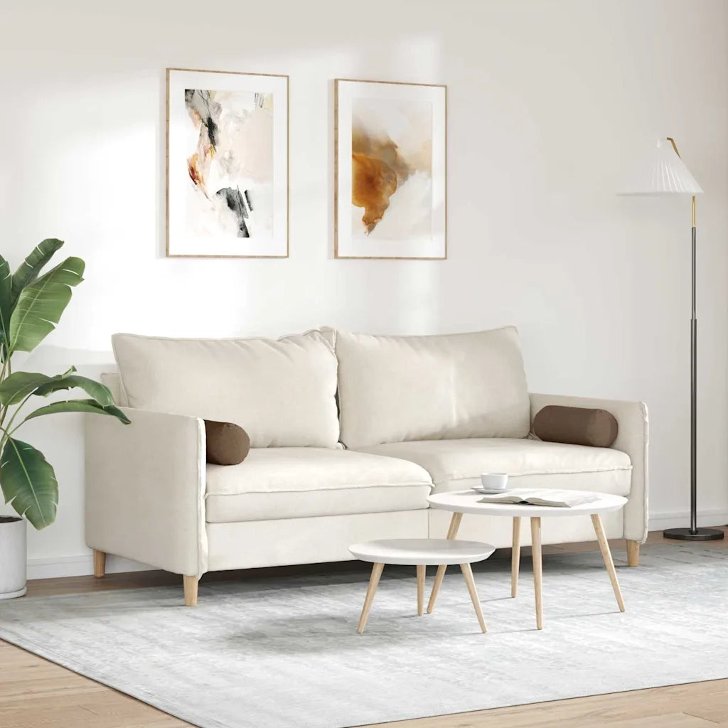 Cuscini a rullo 2 pcs Marrone Ø 15 x 40 cm Tessuto 42014272