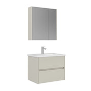 Set mobile lavabo con specchio (2 pezzi) "Arno 65" - 65 x 45 x 52 cm - Cashmere