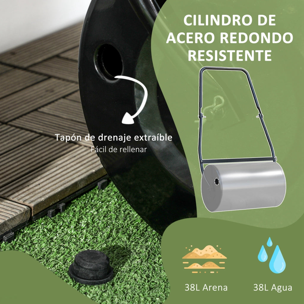 Rullo per Prato Giardino ¨C zephmum ¨C Acciaio ¦µ50x32cm