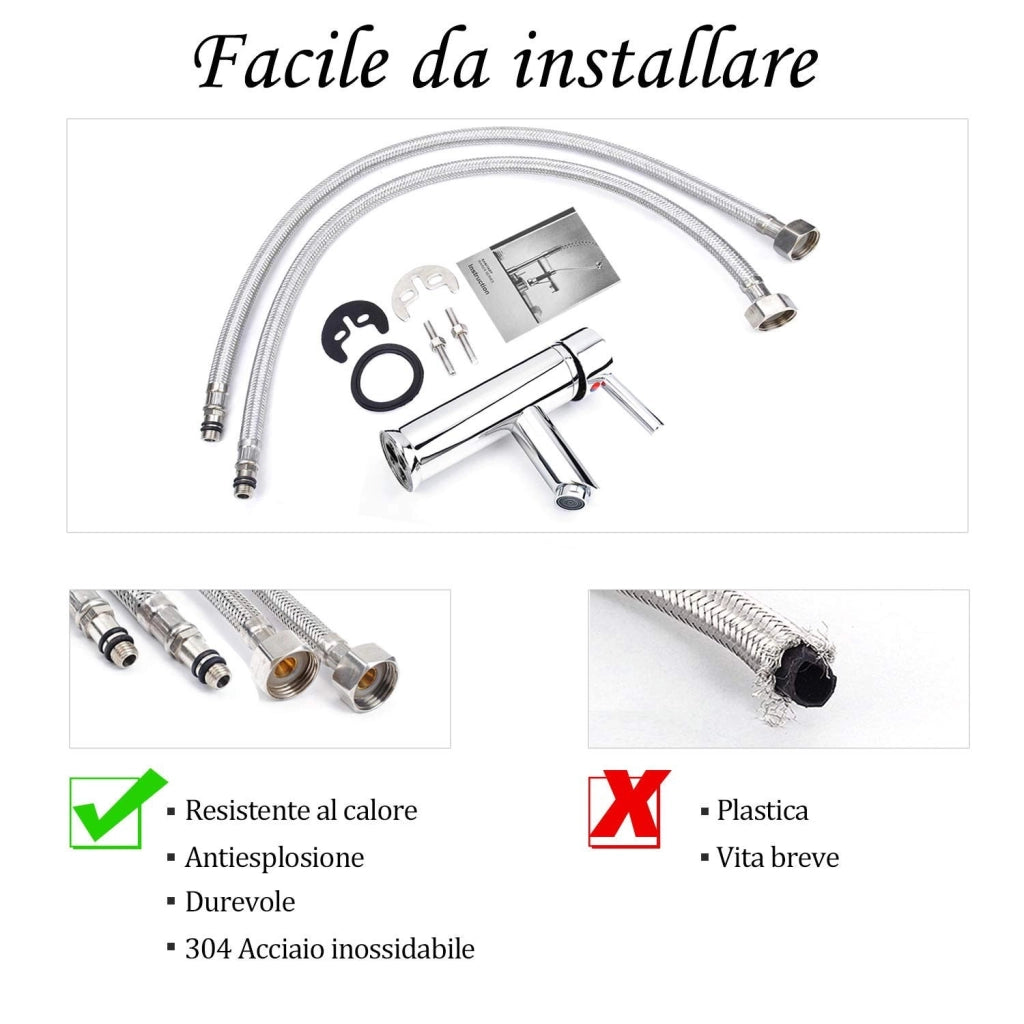 Rubinetto miscelatore moderno per lavabo