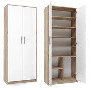 Scaffale OLIV 2d bianco sonoma libreria moderna